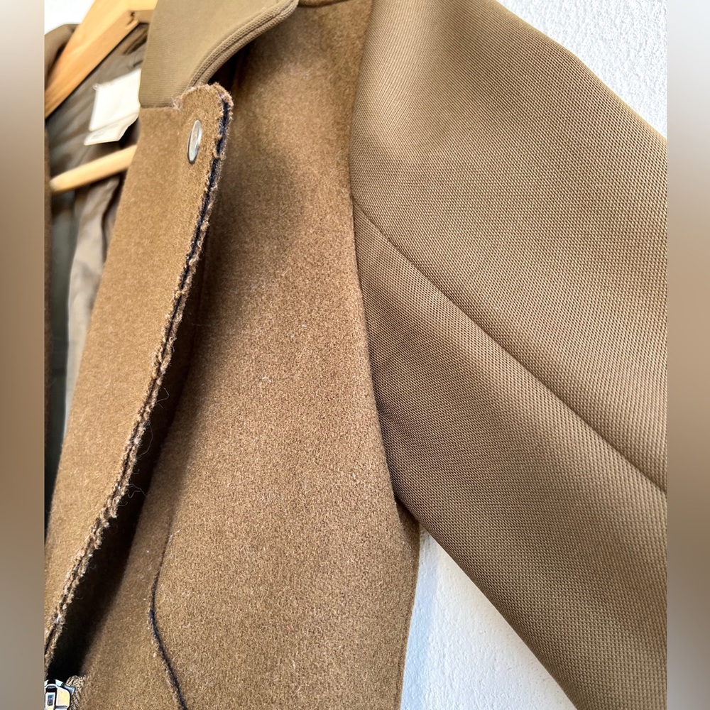 H&M | Cropped Olive Wool Jacket - Picture 5 of 16